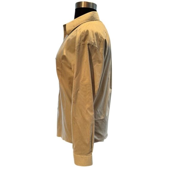 Jospeh & Feiss Men 16 1/2‎ 34/35 TAN Long Sleeve Button Up Shirt Non Iron Cotton - Picture 3 of 6